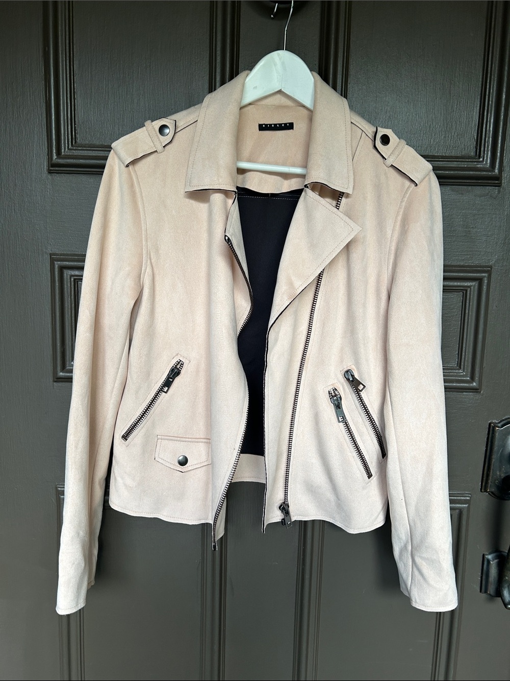 Sisley Pale Pink Moto jacket